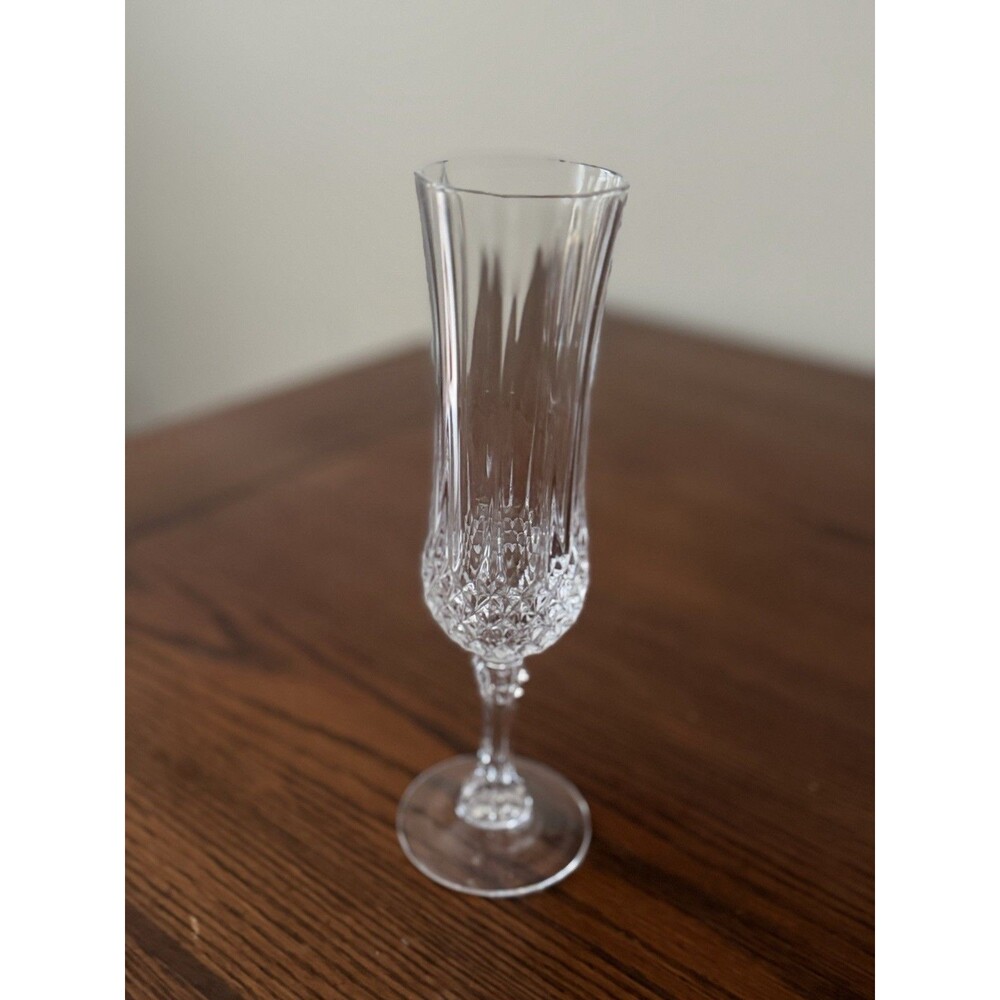 Cristal D'Arques Valencay Champagne Flutes Set (4) Made In France - Picture 10 of 13